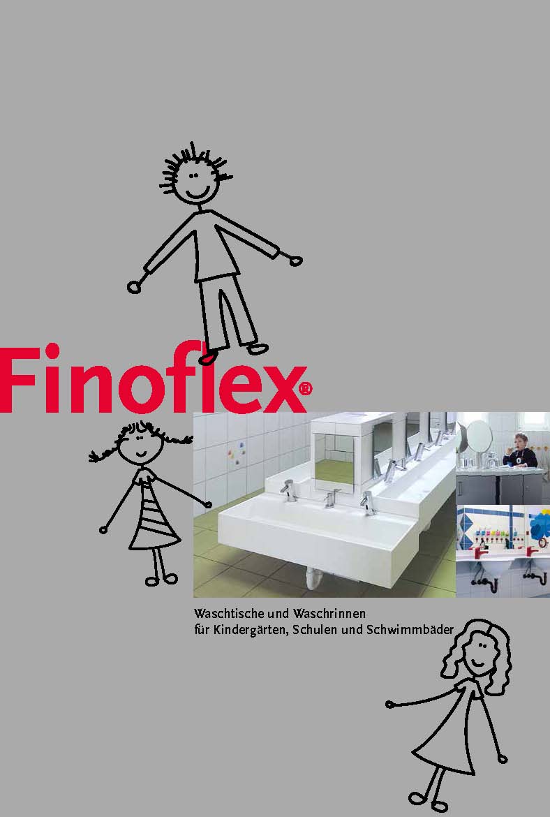 Finoflex® Waschtischanlagen+Waschrinnen für Kindergarten, Kita, Krippe, Schule und Werkstatt