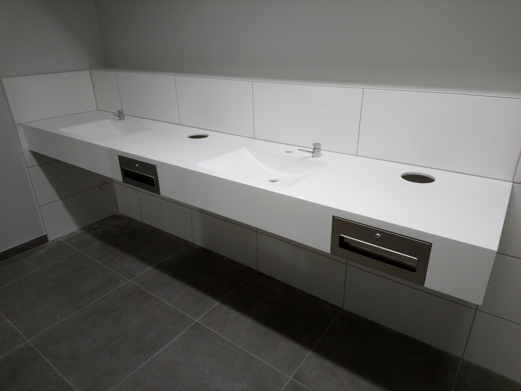 Papierspender für Waschtische Papiertuchspender zum Einbau in Waschtische